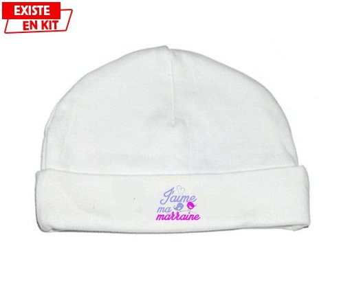 J'aime ma marraine style3: Bonnet bébé-su7.fr