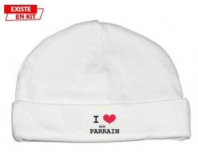 I love mon parrain: Bonnet bébé-su7.fr