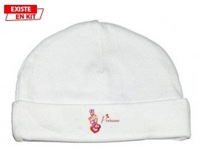 Coeurs + prénom : Bonnet bébé