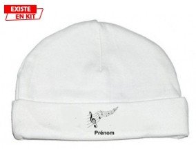 Musique + prénom : Bonnet bébé