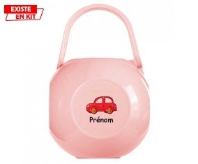 Voiture rouge + prénom: Boîte à sucette-su7.fr