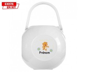 Ourson joyeux + prénom: Boîte à sucette-su7.fr