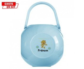 Ourson joyeux + prénom: Boîte à sucette-su7.fr