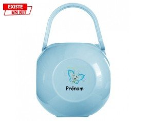 Papillon souriant (garçon) + prénom: Boîte à sucette-su7.fr