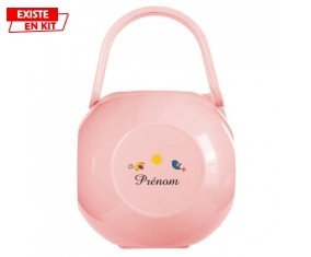 Oiseau et soleil + prénom: Boîte à sucette-su7.fr