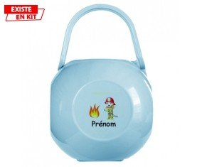 Pompier flamme + prénom: Boîte à sucette-su7.fr