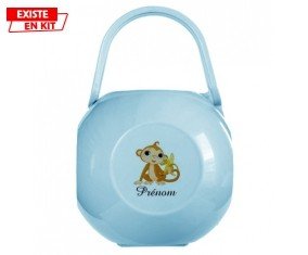 Singe banane + prénom: Boîte à sucette-su7.fr