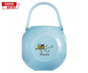 Hibou style2 + prénom: Boîte à sucette-su7.fr