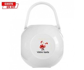 Père noël et sac + prénom: Boîte à sucette-su7.fr