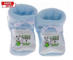 Je joue au tennis aussi bien que mon frère: Chausson bébé-su7.fr