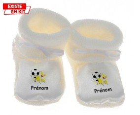 Foot étoile + prénom: Chausson bébé-su7.fr