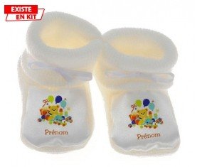 Jouets style1 + prénom: Chausson bébé-su7.fr