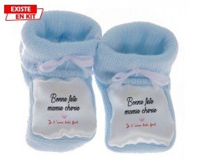 Bonne fête mamie: Chausson bébé-su7.fr