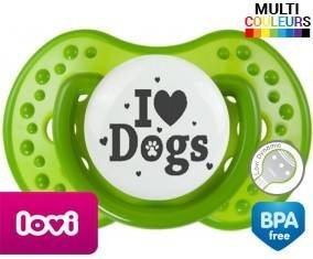 I love dog : Sucette LOVI Dynamic personnalisée