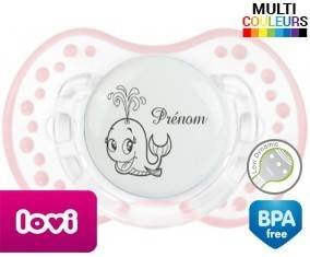 Baleine + prénom: Sucette LOVI Dynamic-su7.fr