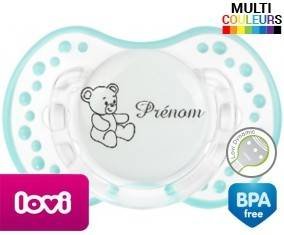Ourson + prénom: Sucette LOVI Dynamic-su7.fr
