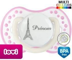 Tour eiffel + prénom: Sucette LOVI Dynamic-su7.fr