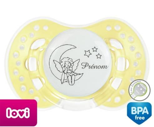 Lune étoiles + prénom: Sucette LOVI Dynamic-su7.fr