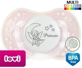 Lune étoiles + prénom: Sucette LOVI Dynamic-su7.fr