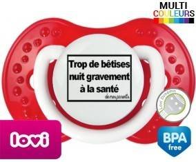 Personnalisée trop de bêtises nuit gravement à la santé de mes