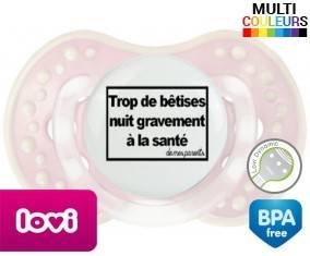 Personnalisée trop de bêtises nuit gravement à la santé de mes