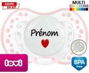 Coeur + prénom: Sucette LOVI Dynamic-su7.fr