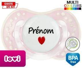 Coeur + prénom: Sucette LOVI Dynamic-su7.fr