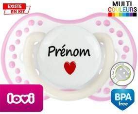 Coeur + prénom: Sucette LOVI Dynamic-su7.fr