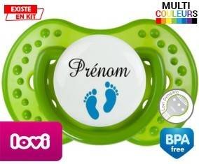 Pied (garçon) + prénom : Tétine LOVI Dynamic personnalisée