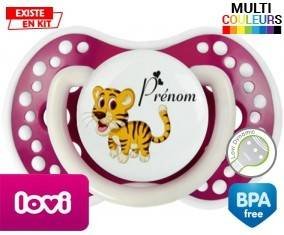Lion style1 + prénom: Sucette LOVI Dynamic-su7.fr