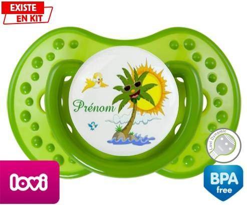 Palmier style2 + prénom: Sucette LOVI Dynamic-su7.fr