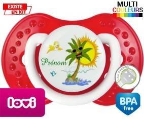 Palmier style2 + prénom: Sucette LOVI Dynamic-su7.fr