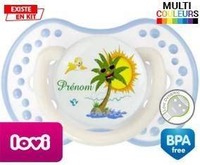 Palmier style2 + prénom: Sucette LOVI Dynamic-su7.fr