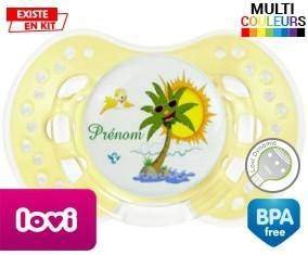Palmier style2 + prénom: Sucette LOVI Dynamic-su7.fr