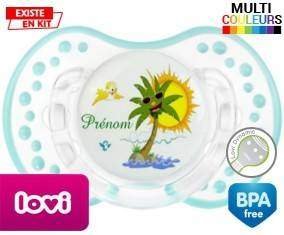 Palmier style2 + prénom: Sucette LOVI Dynamic-su7.fr