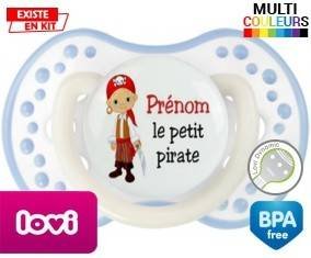 Petit pirate + prénom: Sucette LOVI Dynamic-su7.fr