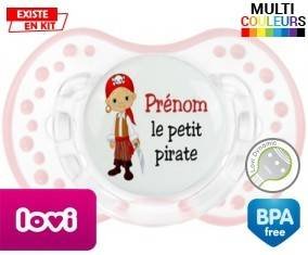 Petit pirate + prénom: Sucette LOVI Dynamic-su7.fr