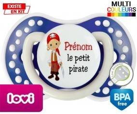 Petit pirate + prénom: Sucette LOVI Dynamic-su7.fr