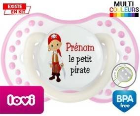 Petit pirate + prénom: Sucette LOVI Dynamic-su7.fr