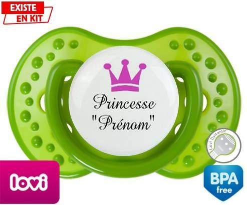 Princesse couronne + prénom: Sucette LOVI Dynamic-su7.fr