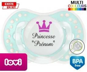 Princesse couronne + prénom: Sucette LOVI Dynamic-su7.fr