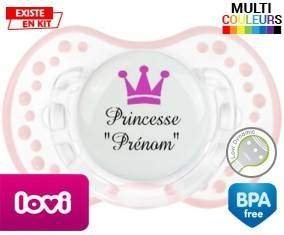 Princesse couronne + prénom: Sucette LOVI Dynamic-su7.fr