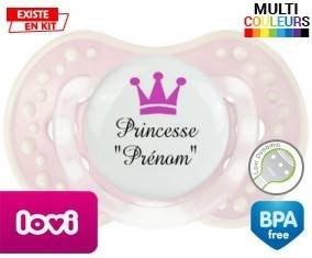 Princesse couronne + prénom: Sucette LOVI Dynamic-su7.fr
