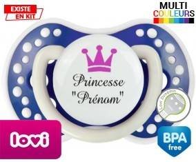 Princesse couronne + prénom: Sucette LOVI Dynamic-su7.fr