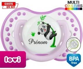 Panda style1 + prénom: Sucette LOVI Dynamic-su7.fr