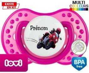 Moto style2 + prénom: Sucette LOVI Dynamic-su7.fr