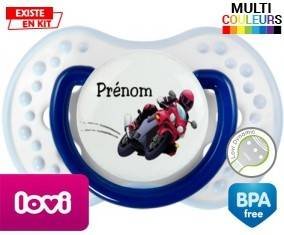 Moto style2 + prénom: Sucette LOVI Dynamic-su7.fr