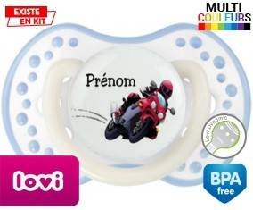Moto style2 + prénom: Sucette LOVI Dynamic-su7.fr