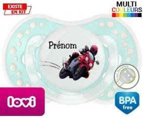 Moto style2 + prénom: Sucette LOVI Dynamic-su7.fr