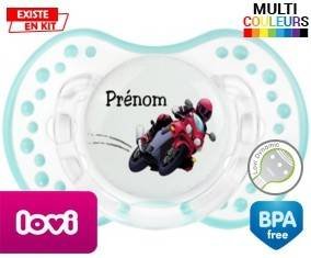Moto style2 + prénom: Sucette LOVI Dynamic-su7.fr
